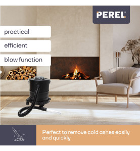 Aspirateur à cendres - 1200W- 20L - avec base roulante - PRL