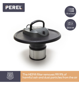 Aspirateur à cendres - 1200W- 20L - avec base roulante - PRL