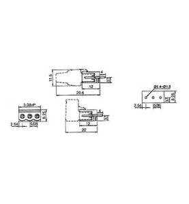 BORNIER MALE EMBROCHABLE - 5 POLES - Velleman