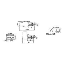 BORNIER MALE EMBROCHABLE - 8 POLES