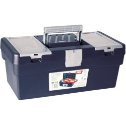 TAYG Boîte à outils avec plateau, 400 x 217 x 166 mm, 14,4 L - PRL