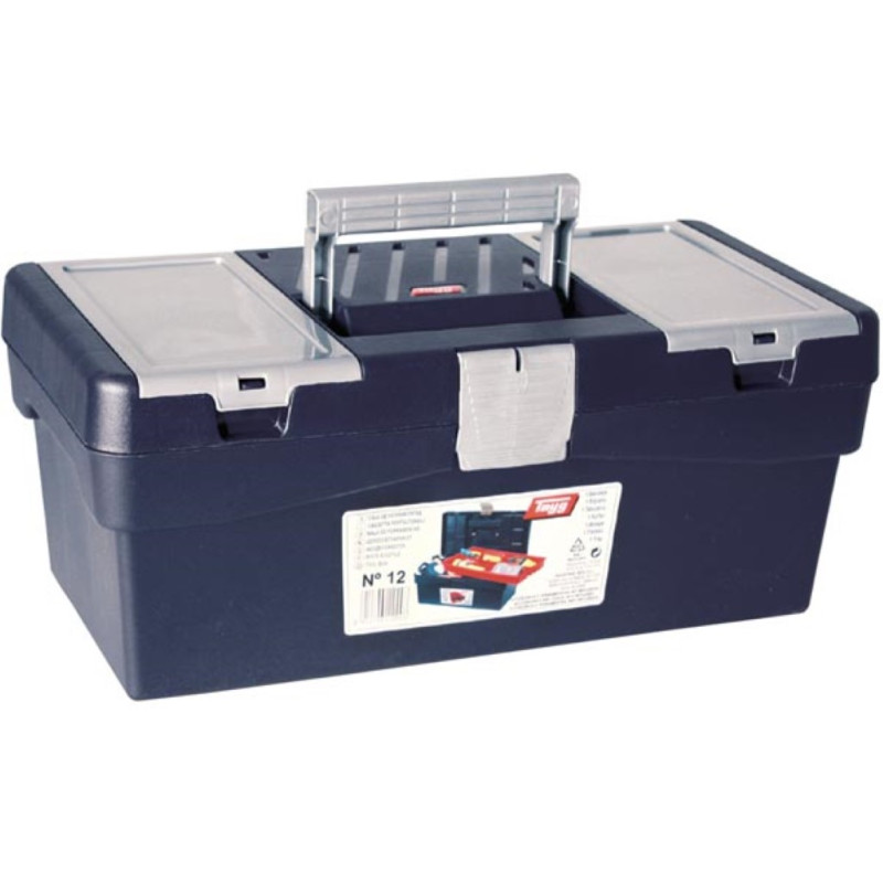 TAYG Boîte à outils avec plateau, 400 x 217 x 166 mm, 14,4 L