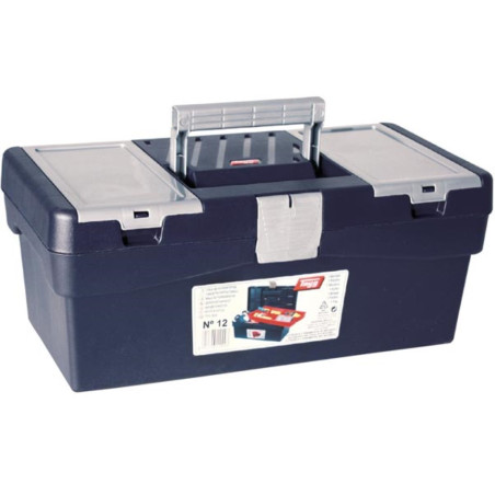 TAYG Boîte à outils avec plateau, 400 x 217 x 166 mm, 14,4 L - PRL