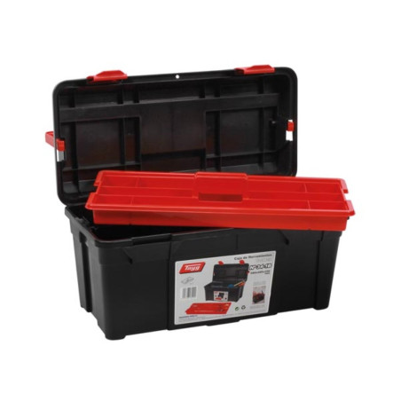 TAYG Boîte à outils avec plateau, 580x285x290 mm, 47,9 L