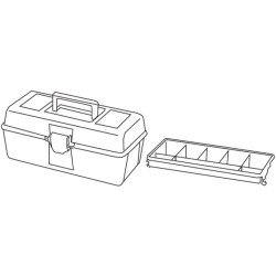 TAYG - Coffre à Outils - 310 x 160 x 130 mm - avec Plateau - 6,4 L