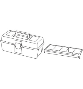 TAYG - Coffre à Outils - 310 x 160 x 130 mm - avec Plateau - 6,4 L - P