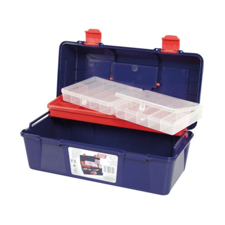 TAYG - Coffre à Outils - 356 x 184 x 163 mm - avec Plateau et Boîte de