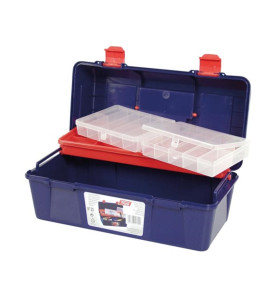 TAYG - Coffre à Outils - 356 x 184 x 163 mm - avec Plateau et Boîte de