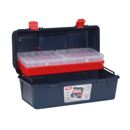 TAYG -  Coffre à Outils - 400 x 206 x 188 mm - avec Plateau et Boîte de Rangement - 15,4 L