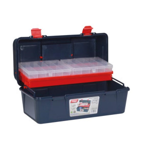TAYG -  Coffre à Outils - 400 x 206 x 188 mm - avec Plateau et Boîte d
