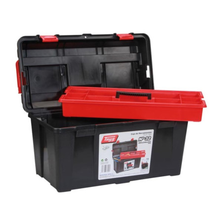 TAYG - Coffre à Outils - 480 x 258 x 255 mm - avec Plateau Amovible - 31,5 L