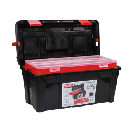 TAYG - Coffre à Outils - 580 x 285 x 290 mm - avec Plateau et Bac - 47,9 L
