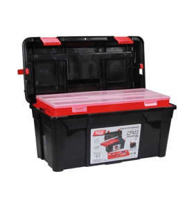 TAYG - Coffre à Outils - 580 x 285 x 290 mm - avec Plateau et Bac - 47
