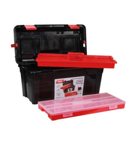 TAYG - Coffre à Outils - 580 x 285 x 290 mm - avec Plateau et Bac - 47