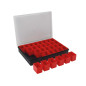 TAYG - Boîte de Rangement - 330 x 247 x 54 mm - 32 Compartiments Amovibles - 4,4 L
