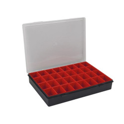 TAYG - Boîte de Rangement - 330 x 247 x 54 mm - 32 Compartiments Amovibles - 4,4 L