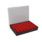 TAYG - Boîte de Rangement - 330 x 247 x 54 mm - 32 Compartiments Amovibles - 4,4 L