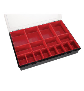 TAYG - Boîte de Rangement - 330 x 247 x 54 mm - 16 Compartiments Amovi