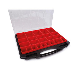 TAYG - Boîte de Rangement - 430 x 370 x 55 mm - 25 Compartiments Amovibles - 8,7 L