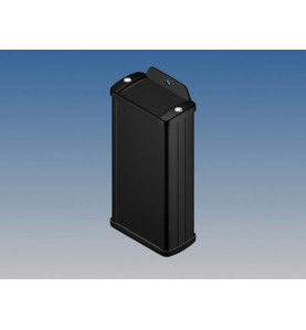 BOÎTIER EN ALUMINIUM - NOIR - 125 x 59.9 x 30.9 mm - avec bride - Vell