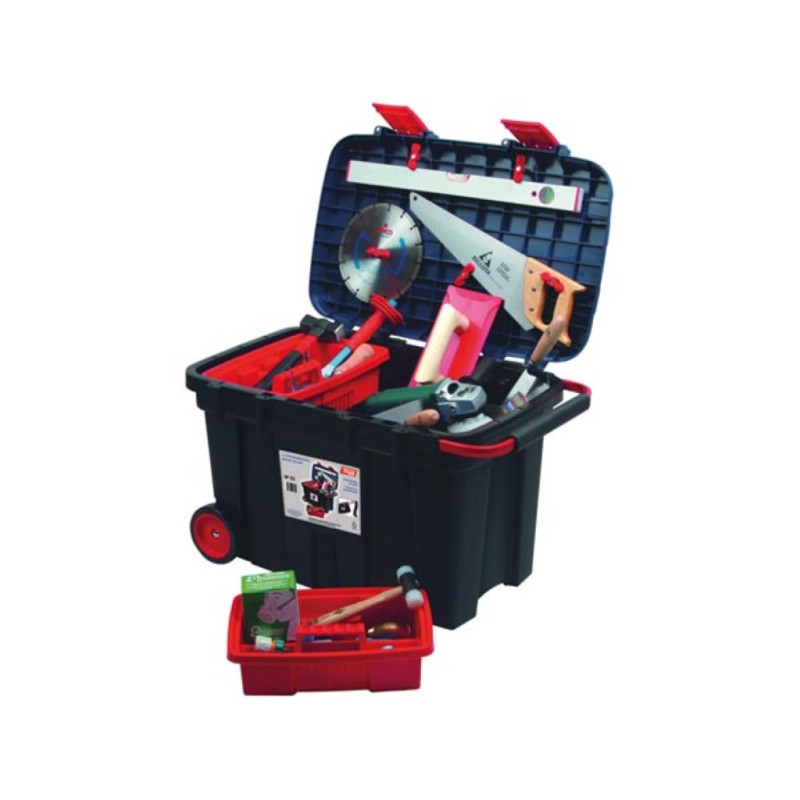 TAYG Caisse à outils sur roulettes avec plateau, 775x472x493 mm, 180 L