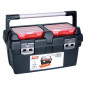 TAYG Boîte à outils avec plateau et 2 boîtes de rangement 600x305x295 mm, 53,9 L