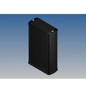 BOÎTIER EN ALUMINIUM - NOIR - 145 x 85.8 x 36.9 mm - Velleman