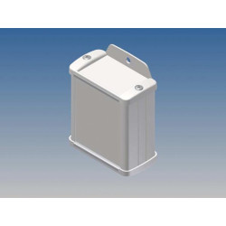 BOÎTIER EN ALUMINIUM - BLANC - 70 x 59.9 x 30.9 mm - avec bride - Vell