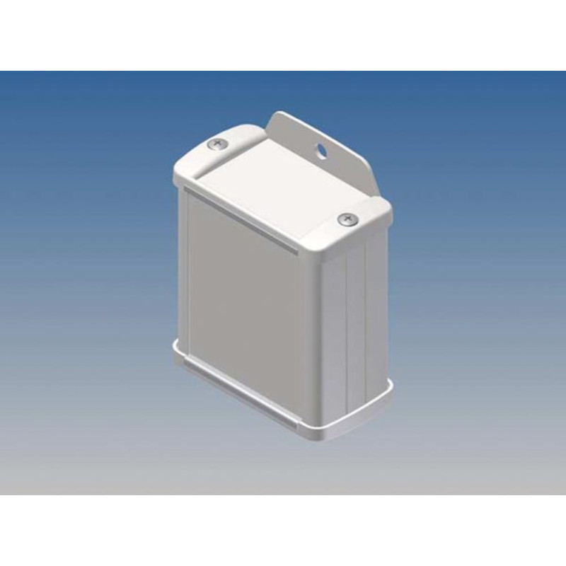 BOÎTIER EN ALUMINIUM - BLANC - 70 x 59.9 x 30.9 mm - avec bride BOÎTIER EN ALUMINIUM - BLANC - 70 x 59.9 x 30.9 mm - avec bride