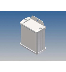 BOÎTIER EN ALUMINIUM - BLANC - 70 x 59.9 x 30.9 mm - avec bride - Vell