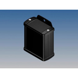 BOÎTIER EN ALUMINIUM - NOIR - 70 x 59.9 x 30.9 mm - avec bride - Velle