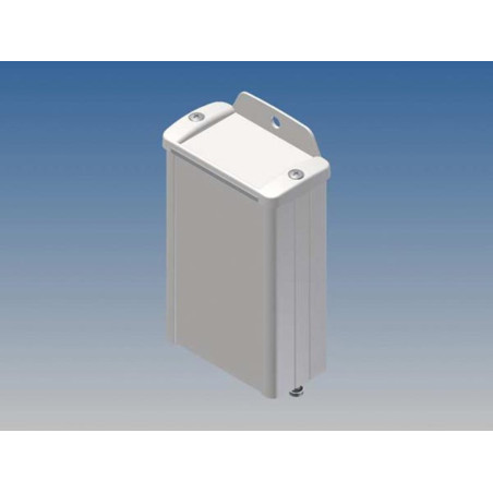 BOÎTIER EN ALUMINIUM - BLANC - 100 x 59.9 x 30.9 mm - avec bride - Vel