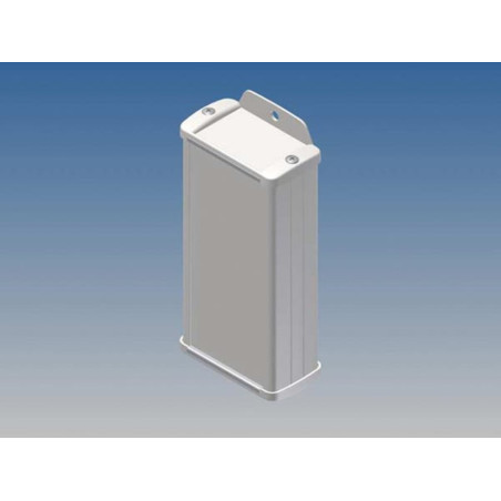 BOÎTIER EN ALUMINIUM - BLANC - 125 x 59.9 x 30.9 mm - avec bride - Vel