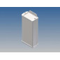 BOÎTIER EN ALUMINIUM - BLANC - 125 x 59.9 x 30.9 mm - avec bride