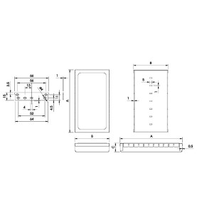 COFFRET RFI "LOW MODULAR" - 82.5 x 68 x 17mm - Velleman