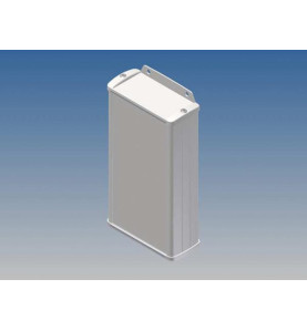 BOÎTIER EN ALUMINIUM - BLANC - 160 x 85.8 x 36.9 mm - avec bride - Vel