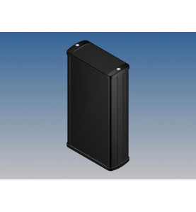 BOÎTIER EN ALUMINIUM - NOIR - 160 x 85.8 x 36.9 mm - Velleman