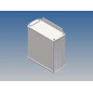 BOÎTIER EN ALUMINIUM - BLANC - 110 x 105.9 x 45.8 mm - avec bride
