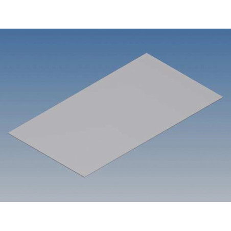 PANNEAU EN ALUMINIUM POUR SÉRIE TK - ARGENT - 130.6 x 72 x 0.5 mm - Ve
