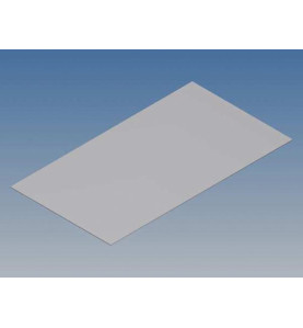 PANNEAU EN ALUMINIUM POUR SÉRIE TK - ARGENT - 130.6 x 72 x 0.5 mm - Ve