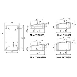 COFFRET "TENCLOS SLOPE" - NOIR 145 x 85 x 31.5mm