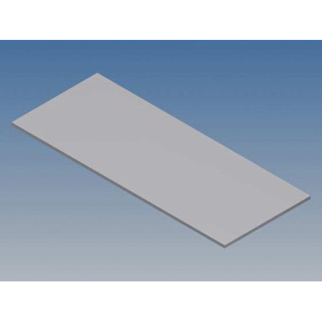PANNEAU EN ALUMINIUM POUR 10001 / MC 11 - ARGENT - 77 x 31 x 1 mm - Ve