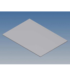 PANNEAU EN ALUMINIUM POUR 10003 / MC 22 - ARGENT - 77 x 55 x 1 mm - Ve