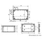 COFFRET "COVER"  - GRIS 110 x 70 x 53.9mm