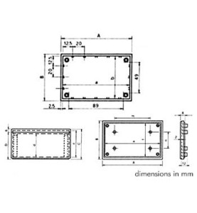 COFFRET "COVER"  - GRIS 110 x 70 x 53.9mm - Velleman