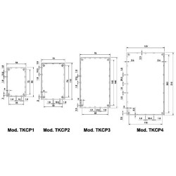 COFFRET "COVER"  - GRIS 160 x 96 x 66.9mm