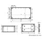 COFFRET "COVER"  - GRIS 215 x 130 x 82.9mm