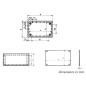 COFFRET "OPTATIVE" EN PLASTIQUE - BLEU PETROLE 85.0 x 56.0 x 35.5mm