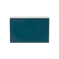 COFFRET "OPTATIVE" EN PLASTIQUE - BLEU PETROLE 110.0 x 70.0 x 48.0mm