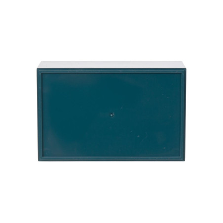 COFFRET "OPTATIVE" EN PLASTIQUE - BLEU PETROLE 110.0 x 70.0 x 48.0mm
